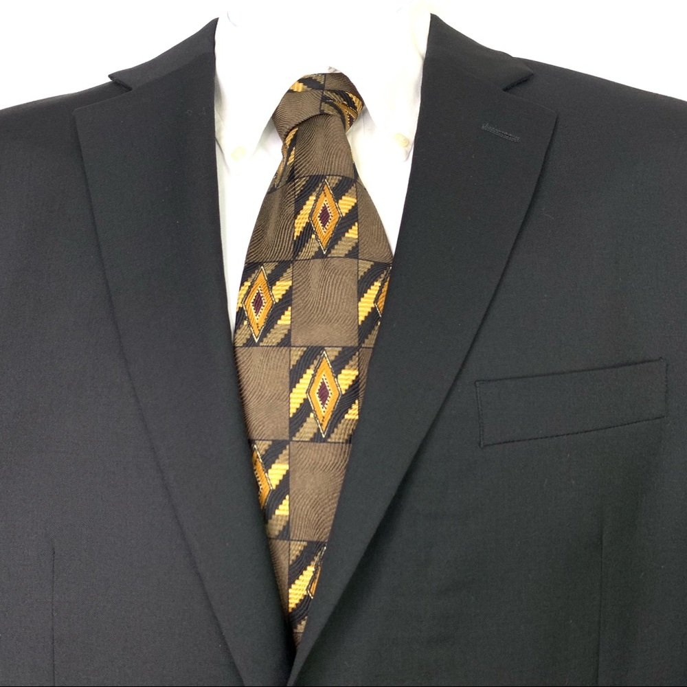 Chaps Polyester/Wool Blend Twill Sport Coat